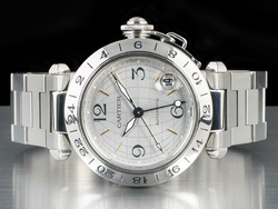 Cartier Pasha C Time Zone W31029M7 Silver Dial